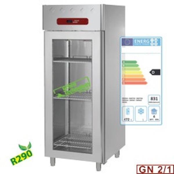AD1N/HG-R2 (25) Kühlschrank Umluft, 700 Liter, 1 Glastür GN 2/1